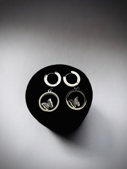Black Butterfly Studs