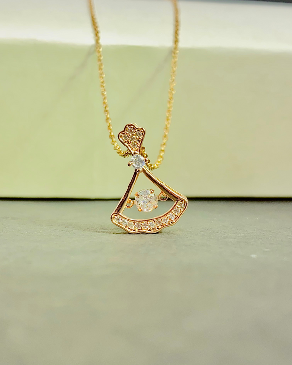 Blush Lock Heart Pendant