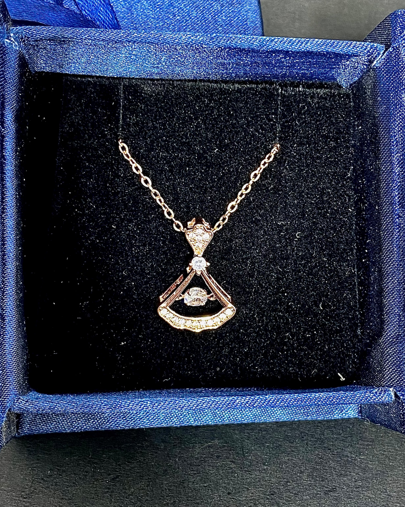 Blush Lock Heart Pendant