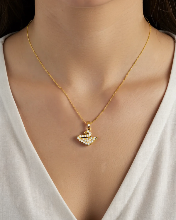 Shimmering Crown Pendant