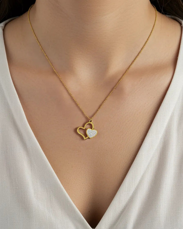 Double Heart Sparkle