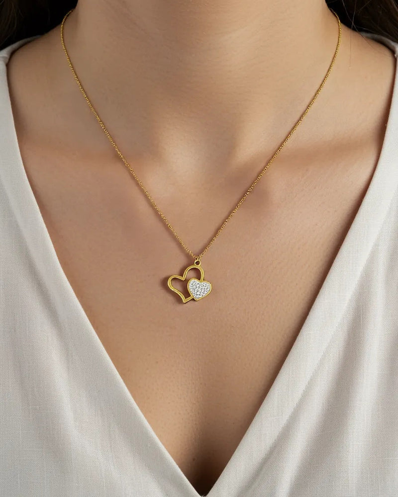 Double Heart Sparkle