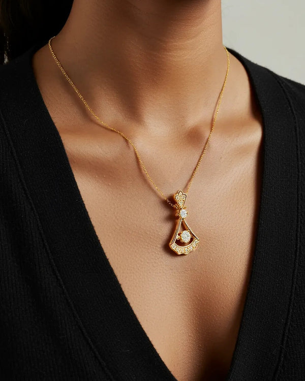 Blush Lock Heart Pendant